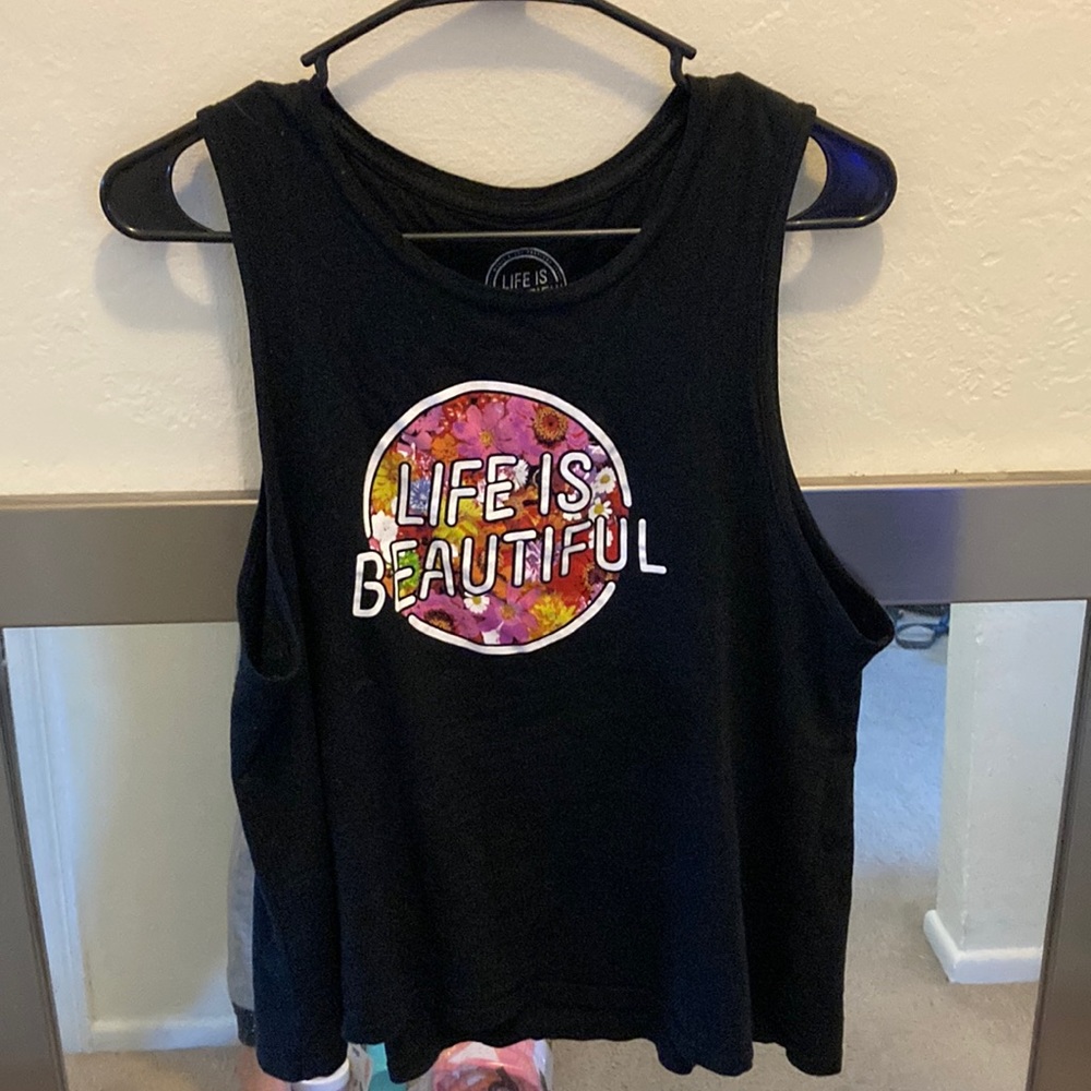 Life is beautiful tank top